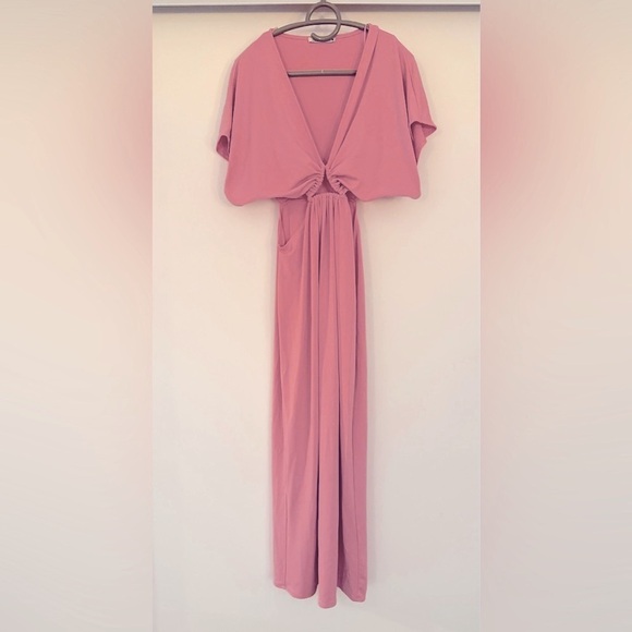 Zara Pink‎ Cut Out Dress Size S - Picture 2 of 4